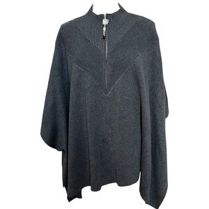 ANNE KLEIN | NWT Zip Up Poncho Size S/M